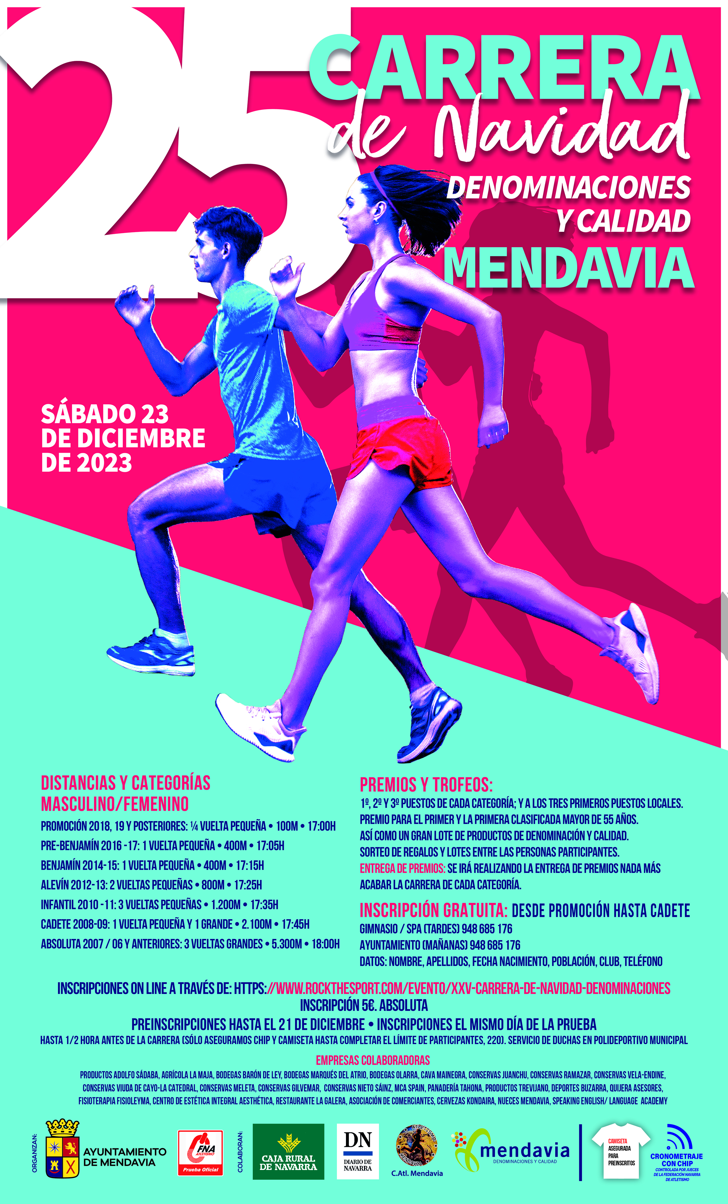 Próxima competiciones Ruta